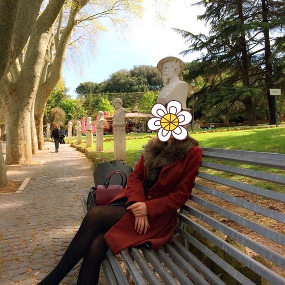 Fitted coat with detachable faux fur collar - Picture 5 of 8